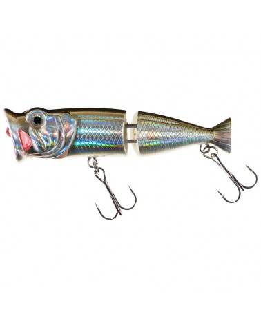 Wobler Powierzchniowy Jaxon Atract Jointed Popper 8cm 11g B Pływający