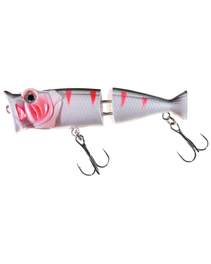 Wobler Powierzchniowy Jaxon Atract Jointed Popper 8cm 11g C Pływający