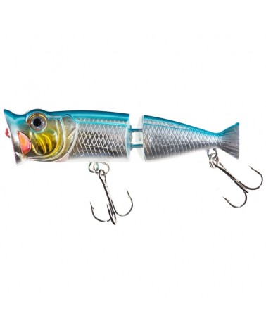 Wobler Powierzchniowy Jaxon Atract Jointed Popper 8cm 11g G Pływający