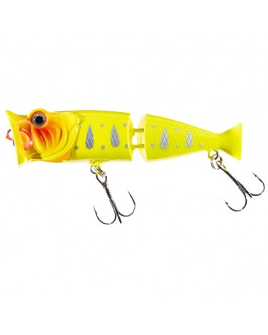 Wobler Powierzchniowy Jaxon Atract Jointed Popper 8cm 11g H Pływający
