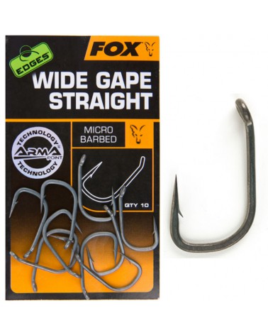 Haczyki Karpiowe Fox Edges Armapoint Wide Gape Straight Nr 5 10szt.