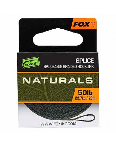 Plecionka Przyponowa Fox Edges Naturals Splice Hooklength 50lb 22.7kg 20m