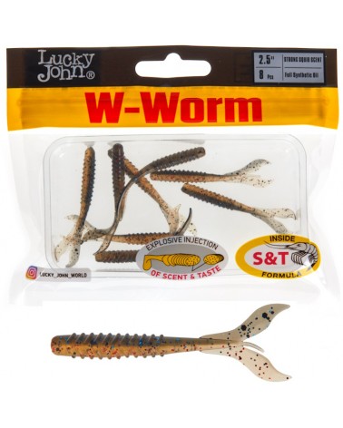 Guma Robak Lucky John W-Worm 2.5'' 6.35cm 1.0g T65 Full Synthetic Oil 8szt.