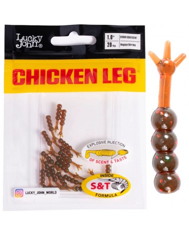 Guma Przynęta Lucky John Chicken Leg 1.0'' 2.54cm 085 Nagoya Shrimp 20szt.