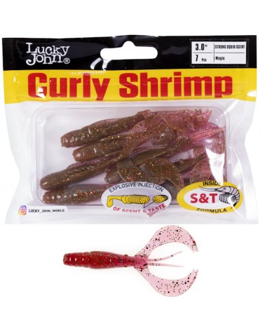 Guma Robak Lucky John Curly Shrimp 3.0'' 7.62cm 3.3g S14 Magic 7szt.