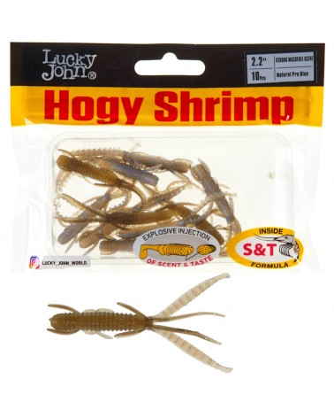 Guma Robak Lucky John Hogy Shrimp 2.2'' 5.6cm 0.8g T46 Natural Pro Blue 10szt.