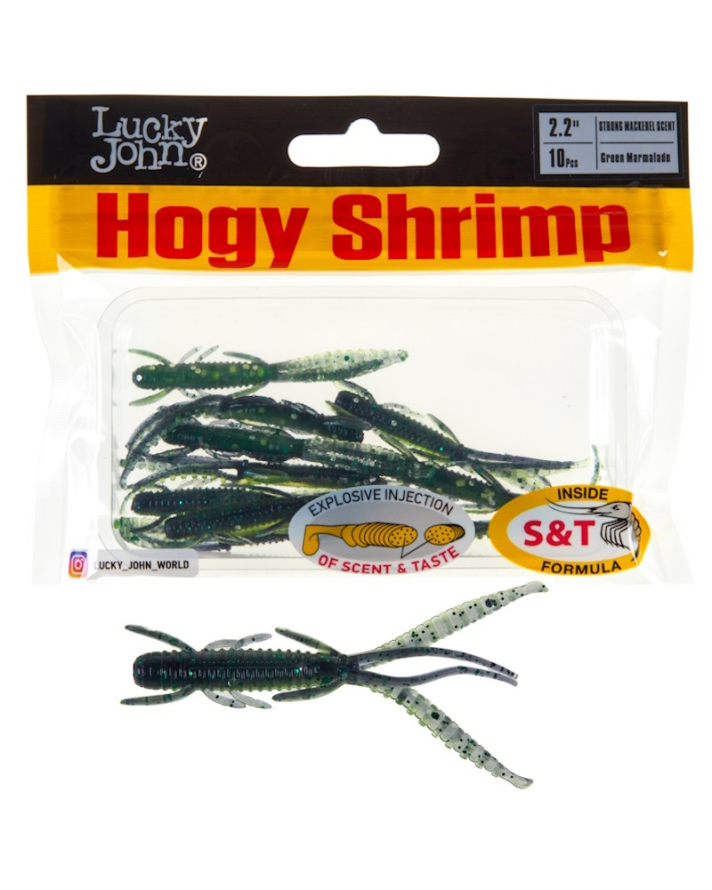 Guma Robak Lucky John Hogy Shrimp 2.2'' 5.6cm 0.8g T79 Green Marmalade 10szt.