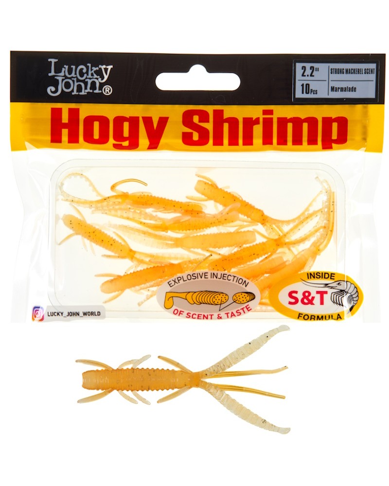 Guma Robak Lucky John Hogy Shrimp 2.2'' 5.6cm 0.8g T90 Marmalade 10szt.