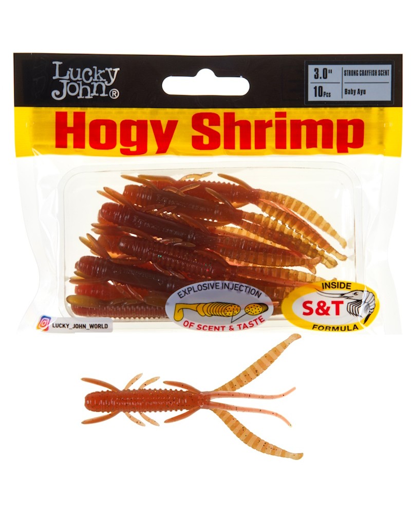 Guma Robak Lucky John Hogy Shrimp 3.0'' 7.6cm 1.8g T72 Baby Ayu 10szt.