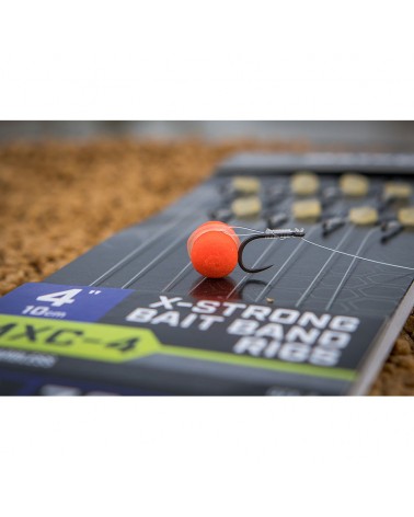 Przypony Z Gumką Matrix MXC-4 X-Strong Bait Band Rigs Barbless 4" 10cm