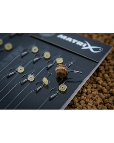 Przypony Z Gumką Matrix MXC-4 X-Strong Bait Band Rigs Barbless 4" 10cm