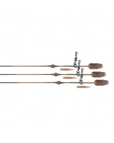 Bezpieczny Zestaw Helikopterowy Fox Edges Camo Heli-Clip Rigs 50lb Leadcore 3szt.