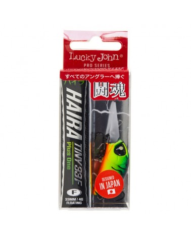 Wobler Lucky John Haira Tiny Plus One 33LBF 3.3cm 4g 008 1m Floating