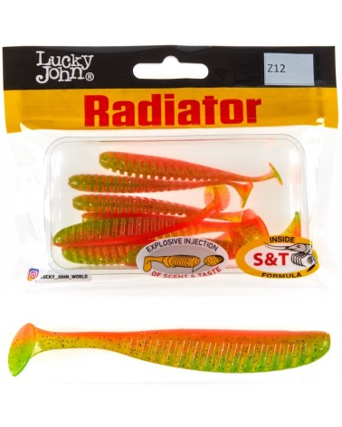 Guma Ripper Lucky John Radiator 3.0'' 7.5cm 2.1g Z12 Orange Shiner 7szt.
