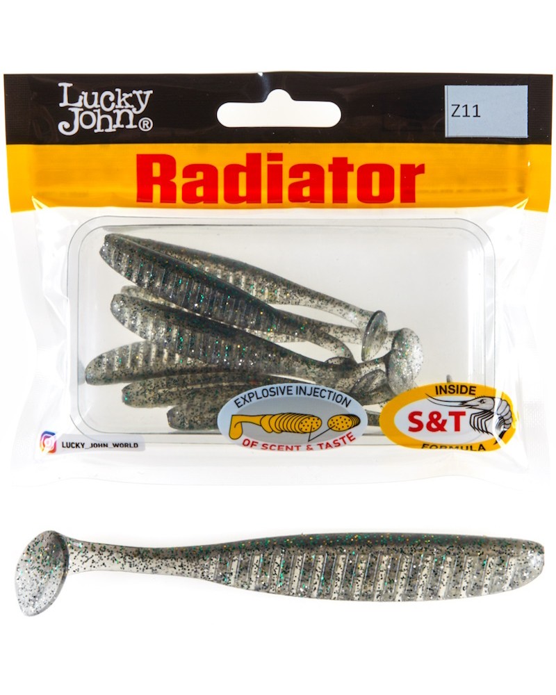 Guma Ripper Lucky John Radiator 2.0'' 5cm 0.5g Z11 Chrystal Shad 10szt.