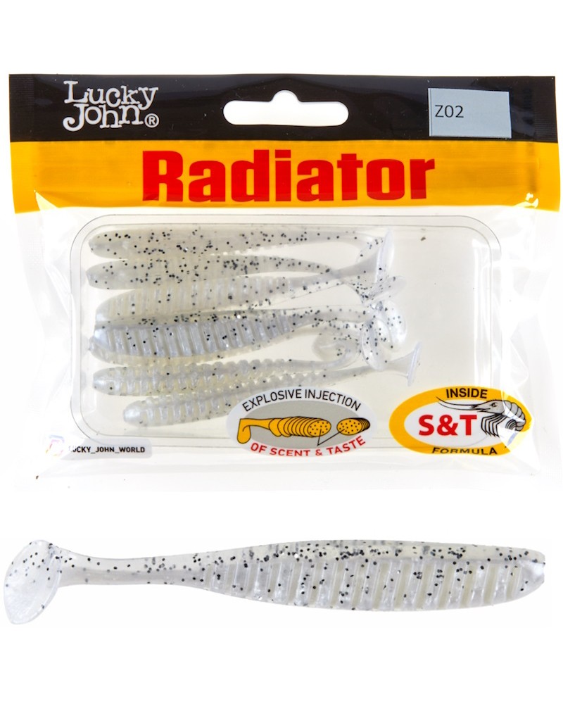 Guma Ripper Lucky John Radiator 2.0'' 5cm 0.5g Z02 Silver Shiner 10szt.