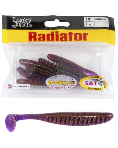 Guma Ripper Lucky John Radiator 3.0'' 7.5cm 2.1g S13 Purple Plum 7szt.