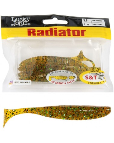 Guma Ripper Lucky John Radiator 3.0'' 7.5cm 2.1g PA19 Osaka Pumpkin 7szt.