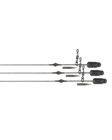 Bezpieczny Zestaw Helikopterowy Fox Edges Naturals Heli-Clip Rigs 30lb Submerge 3szt.