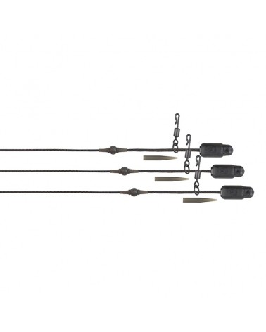 Bezpieczny Zestaw Helikopterowy Fox Edges Naturals Heli-Clip Rigs 50lb Leadcore 3szt.