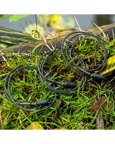 Bezpieczny Zestaw Helikopterowy Fox Edges Naturals Tuff Tungsten Tubing Heli-Clip Rigs 3szt.