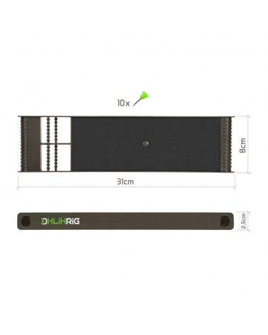 Pudełko Piórnik Na Przypony Karpiowe Delphin KlikBox Rig 31x8x2.5cm