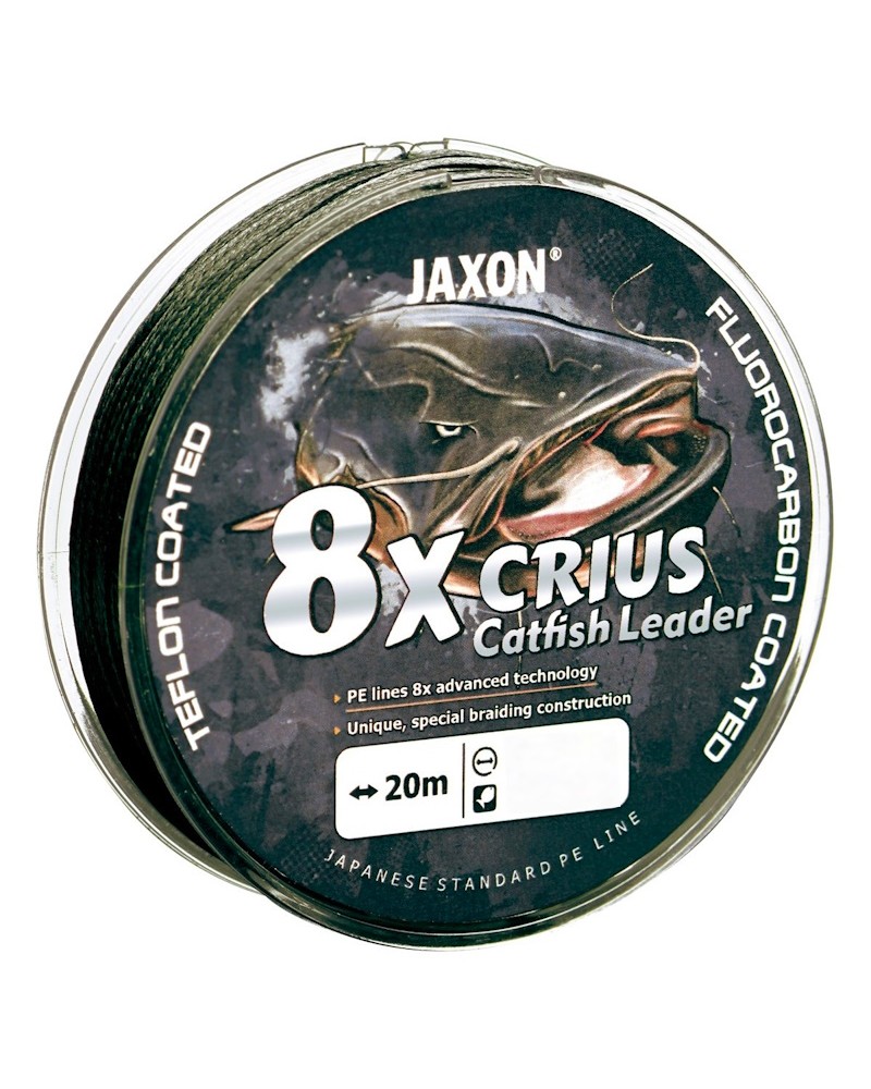 Plecionka Przyponowa Jaxon Crius 8x Catfish Leader Black 20m