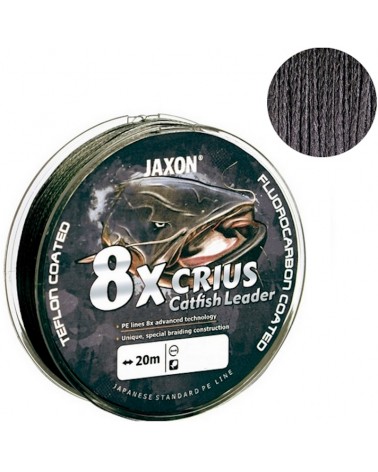 Plecionka Przyponowa Jaxon Crius 8x Catfish Leader Black 20m