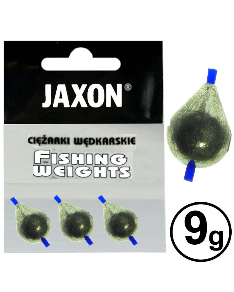Ciężarek Jaxon Łezka Przelotowa Z Rurką 9.0g 3szt.