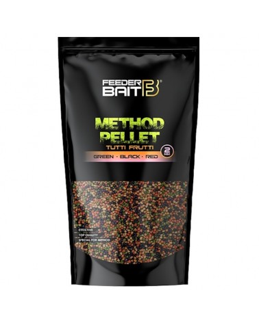 Pellet Do Koszyka Feeder Bait Method Tutti Frutti Green-Black-Red 2mm 800g