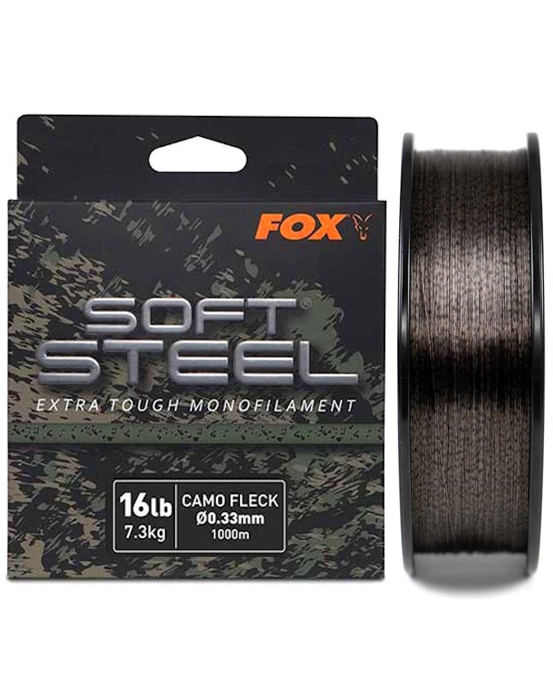Żyłka Karpiowa Fox Soft Steel Fleck Camo Mono 16lb 0.33mm 7.3kg 1000m