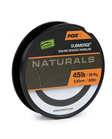 Plecionka Tonąca Fox Edges Naturals Submerge Sinking Braid 0.25mm 45lb 20.4kg 600m