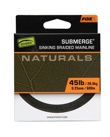 Plecionka Tonąca Fox Edges Naturals Submerge Sinking Braid 0.25mm 45lb 20.4kg 600m