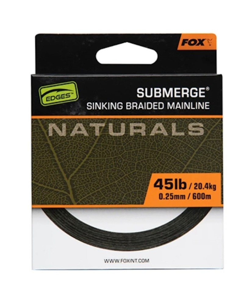Plecionka Tonąca Fox Edges Naturals Submerge Sinking Braid 0.25mm 45lb 20.4kg 600m
