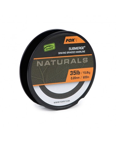 Plecionka Tonąca Fox Edges Naturals Submerge Sinking Braid 0.20mm 35lb 15.8kg 600m