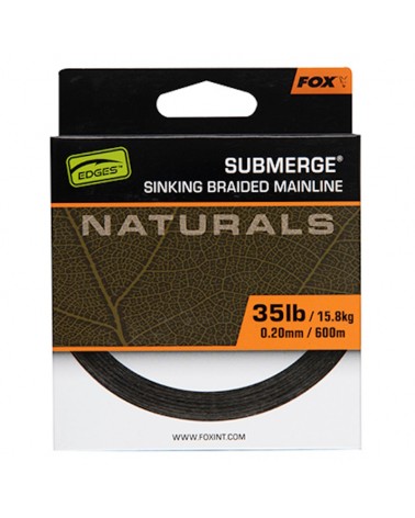 Plecionka Tonąca Fox Edges Naturals Submerge Sinking Braid 0.20mm 35lb 15.8kg 600m