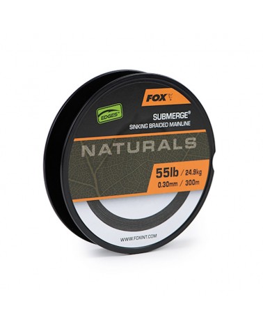 Plecionka Tonąca Fox Edges Naturals Submerge Sinking Braid 0.30mm 55lb 24.9kg 300m