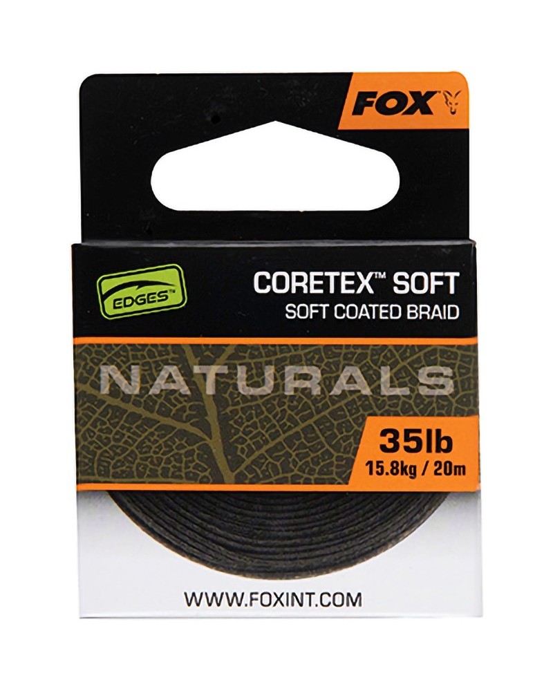 Plecionka W Otulinie Fox Edges Naturals Coretex Soft Coated Braid 35lb 15.8kg 20m