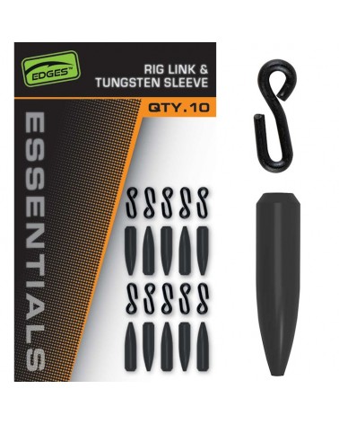 Zestaw Łączników Do Przyponów Fox Edges Naturals Rig Link & Tungsten Sleeve 10szt.