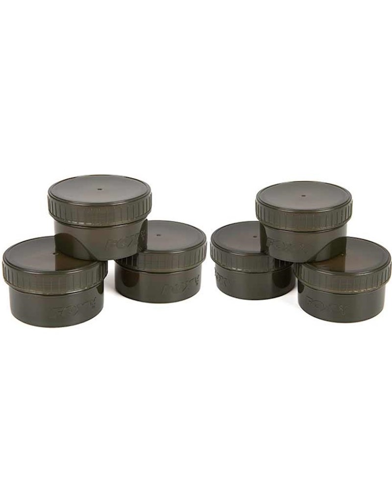 Pojemniki Na Kulki Przynęty Karpiowe Fox Edges Hookbait Pots Half 6szt.