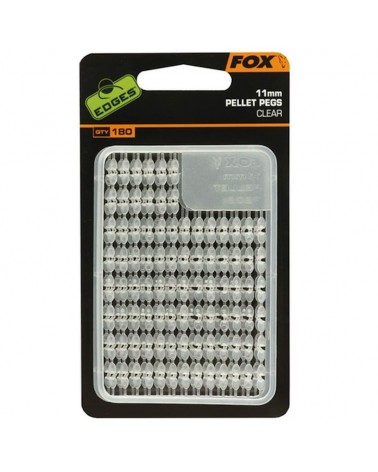 Stopery Do Przynęt Fox Edges Pellet Pegs 11mm Clear 180szt.