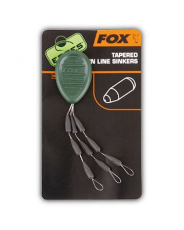 Stopery Dociążające Przypon Fox Edges Tapered Mainline Sinkers 9szt.