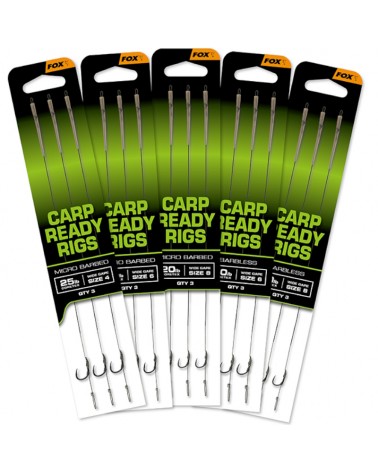 Przypony Karpiowe Fox Carp Ready Rigs Wide Gape Nr 2 25lb 3szt.