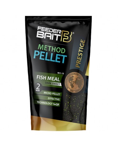 Micro Pellet Feeder Bait Prestige Fish Meal Dark Sweet 2mm 800g
