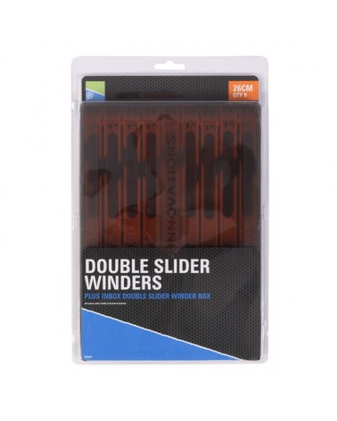 Drabinka Na Zestaw W Pudełku Preston Double Slider Winders In a Box 26cm 16.5-22mm Orange 8szt.