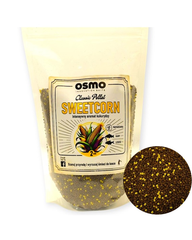 Pellet Method Feeder Osmo Classic Sweetcorn Słodka Kukurydza 2mm 800g