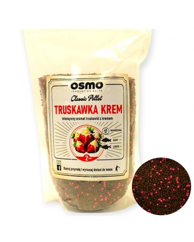 Pellet Method Feeder Osmo Classic Strawberry Cream Truskawka Krem 2mm 800g