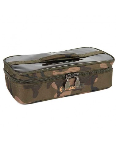 Torba Z Zestawem Pojemników Na Pzynęty Fox Camolite 12 Pot Hookbait Case 32.5x16.5x9.5cm