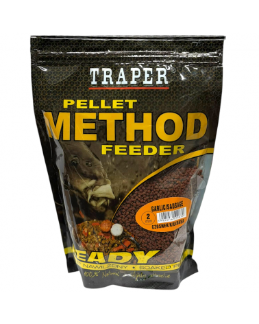 Method Feeder Pellet Traper Ready Czosnek Kiełbasa Garlic Sausage 2mm 500g