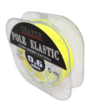 Amortyzator Guma Do Tyczki Traper Pole Elastic Żółta 0.6mm 5m